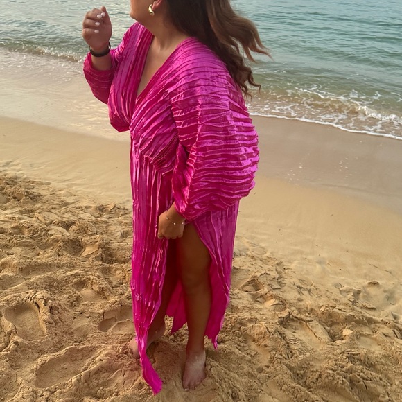 L’IDÉE WOMAN De Luxe Pleated Gown - bright pink - Picture 2 of 5